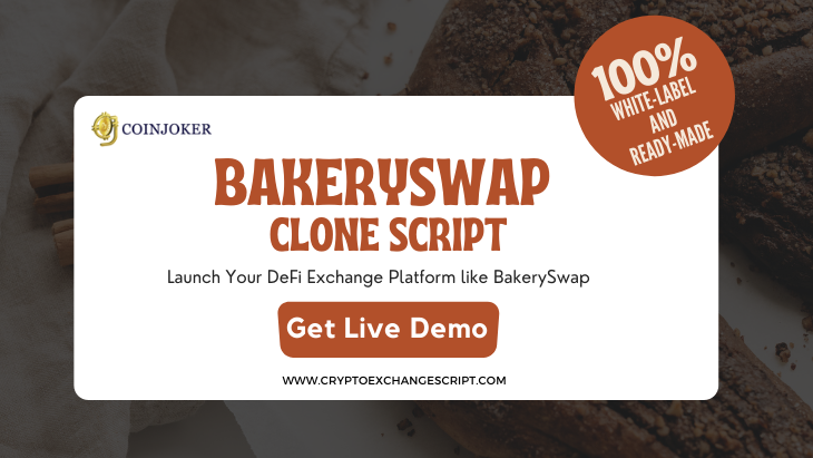 coinjoker_tech's tweet image. Are you looking to launch a Defi Exchange Platform like Bakeryswap? 
Get Live Demo: cryptoexchangescript.com/bakeryswap-clo…

#bakeryswapclonescript #bakeryswapclone #bakeryswapclonesoftware #cryptocurrency #BinanceSmartChain  #DeFi  #bep20 #decentralizedfinance #crypto #blockchain #cryptotrading