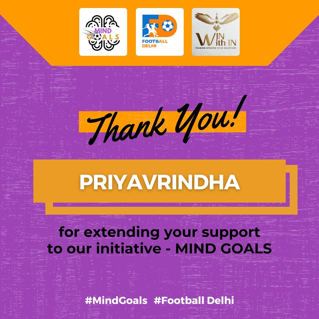 FootballDelhi's tweet photo. Thank you Priyavrindha, for such an enlightening Talk. You have surely taught us how to be the master of our mind!

#footballdelhi #MindGoals https://t.co/JkGVWbvrUU