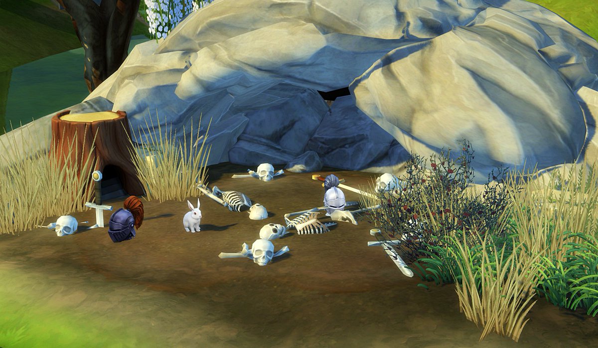 So um <a href="/Simproved/">Fry</a> remember that thing we talked about a while back, and I said if you didn't do it then I would? Well, I did it.  🐰💀
#TheSims4 #TheSims4CottageLiving #RunAway