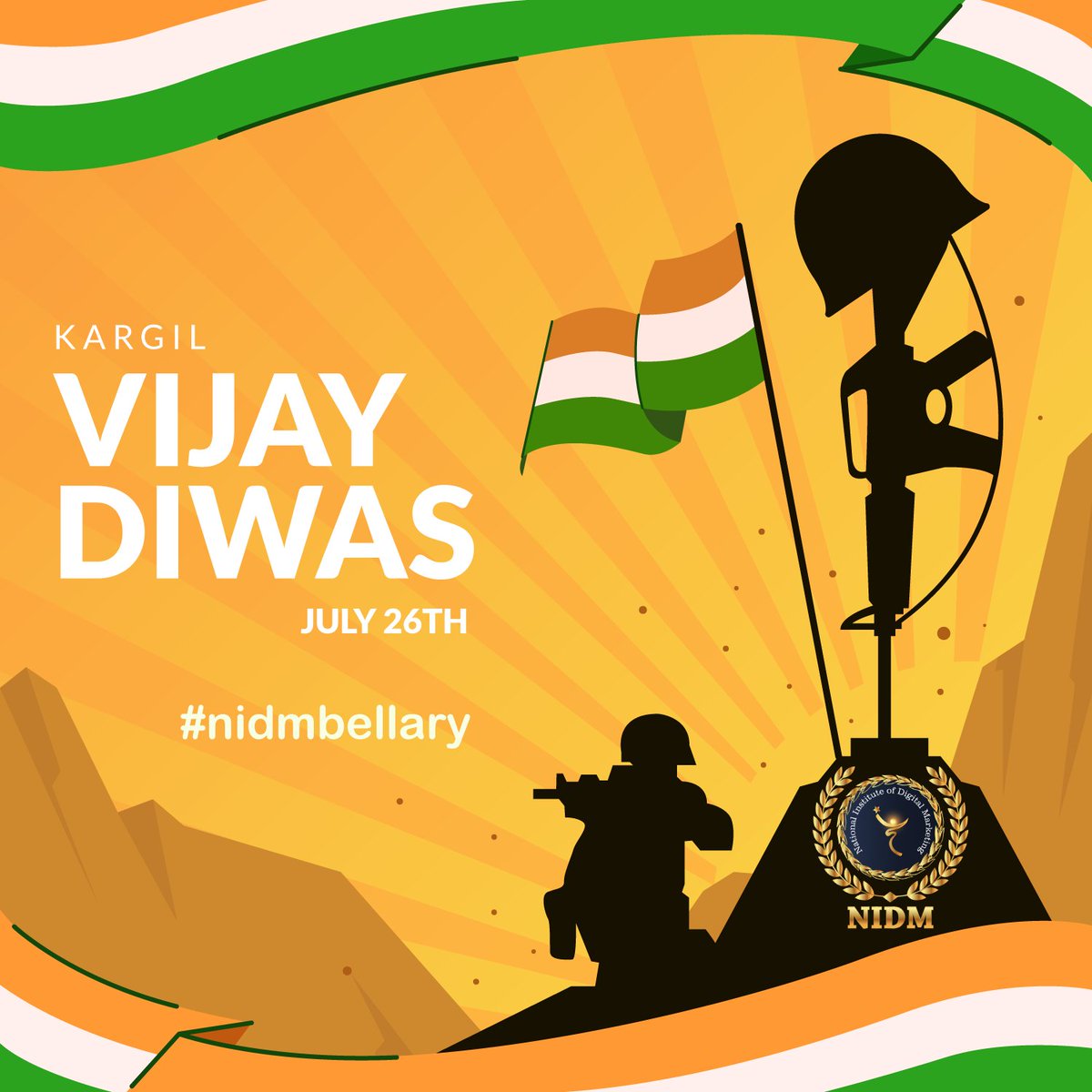BellaryNidm's tweet photo. won't die in an accident or die of any disease.I will go down in glory

 #digitalart #digitalmarketing #digital  #digitalmarketingcourse  #careeropportunities #careerdevelopment #nidm #nidmindia #Bellary #karnataka #mondaymotivation #KargilVijayDiwas #कारगिल_विजय_दिवस #IndianArmy https://t.co/svi5LWorOH