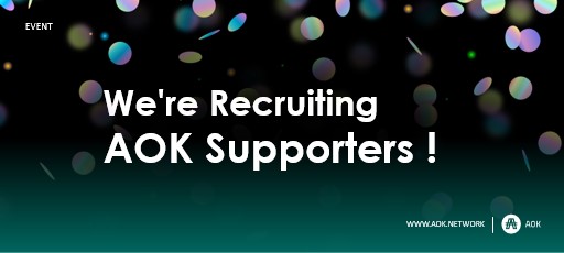 We're going to start the second AOK Event!
It's AOK supporters. 

The application period is from 21.07.26 to 21.07.30.

To participate, please register through the Google Form links.

forms.gle/b68FGHdmKQqcfF…