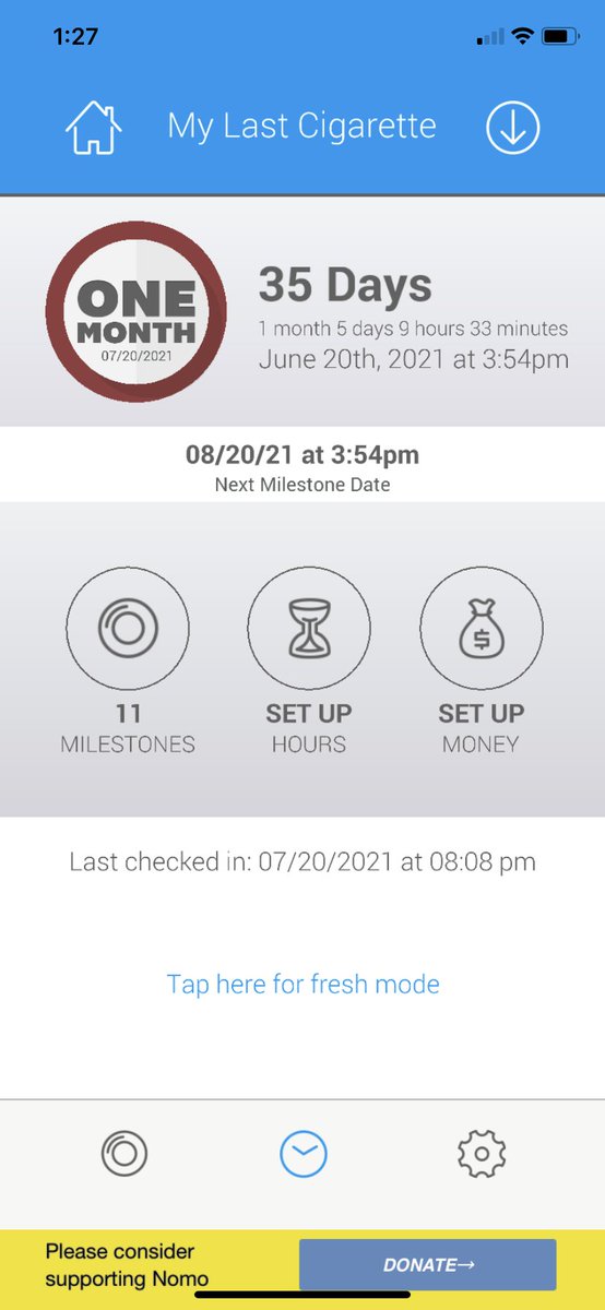 kskelley's tweet photo. I did it! A little over a month of no cigarettes!!!!! https://t.co/mm6gtieKq6