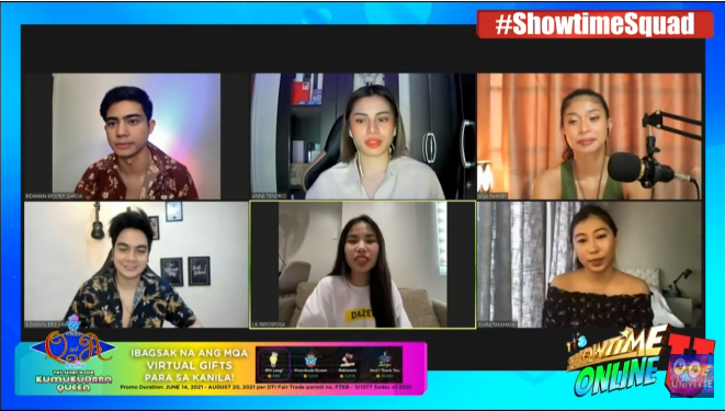 ViceGandaorg's tweet photo. itsShowtimeNa: #ShowtimeSquad Monday kuwentuhan with PBB Alumni - Kiara Takahashi & Lie Reposposa kasama ang Showtime Online U Tropa! https://t.co/WX9WtOoBjm
