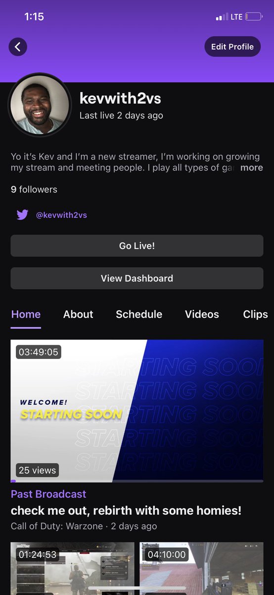 kevinwi59065364's tweet photo. Yo what’s up world, it’s your boy Kevin and we are working on taking the world by storm! Come watch me go from a noob not to a pro gamer. Remember peeps (you seen it here first) #twitchstreamer #CallofDutyWarzone #Warzone #noob #Kvfans #smallstreamer https://t.co/RSGYdOZj0U
