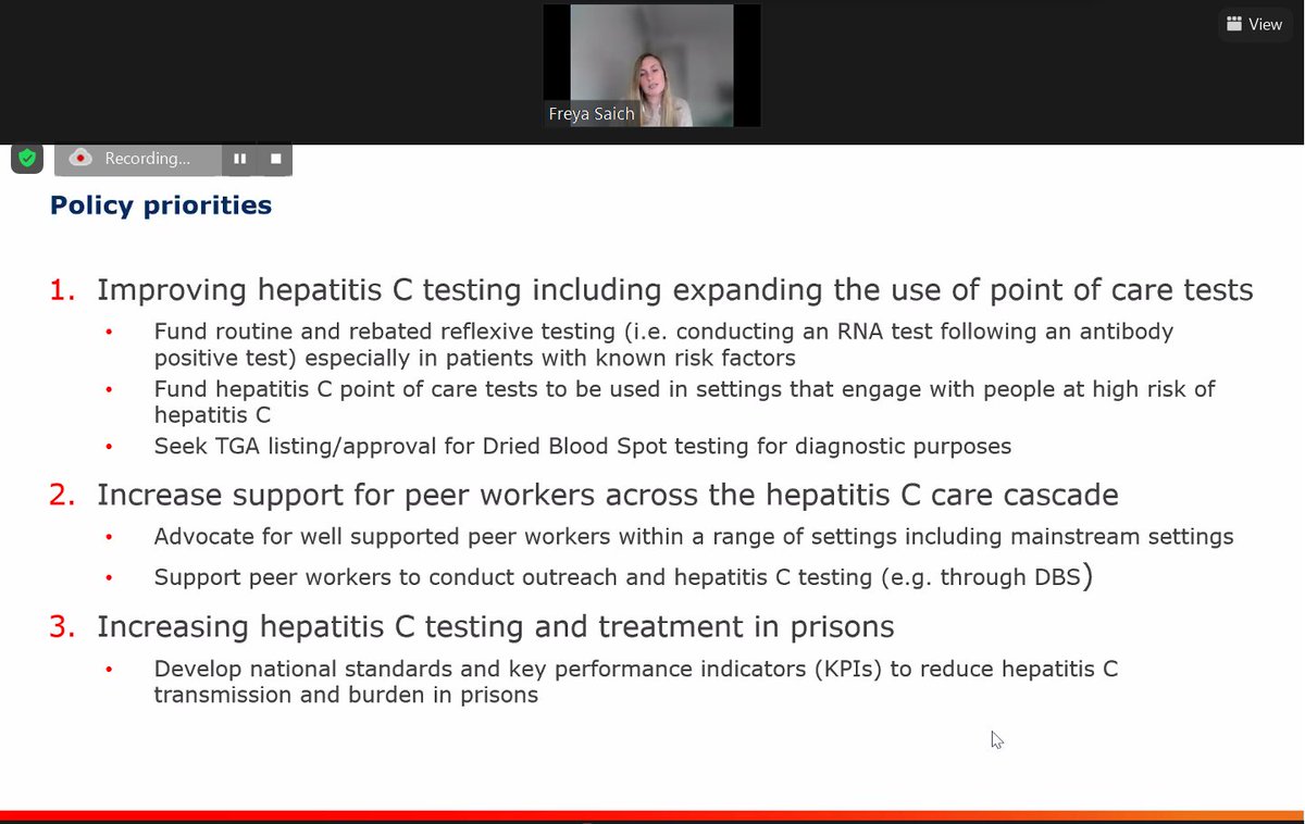 EC Partnership Victoria (@ecpartnershipau) on Twitter photo Freya Saich from <a href="/ec_aus/">EC Australia</a> showing #hepC elimination priorities resulting from a policy analysis and stakeholders consultations #WorldHepatitisDay Freya Saich from <a href="/ec_aus/">EC Australia</a> showing #hepC elimination priorities resulting from a policy analysis and stakeholders consultations #WorldHepatitisDay