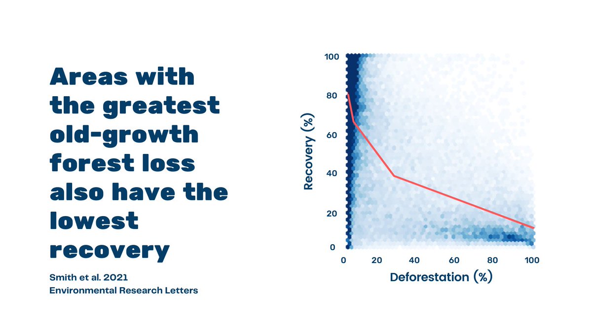 Our new paper reveals regions of the Amazon with the greatest old-growth forest loss also have the lowest secondary forest recovery.

@JosBarlow <a href="/Erika_Berenguer/">Erika Berenguer</a> @pjyng <a href="/ENVISIONDTP/">ENVISION</a> <a href="/IOPPublishing/">IOP Publishing</a> @feliasbio #amazon #deforestation #forest #emissions 
bit.ly/371HpwE
