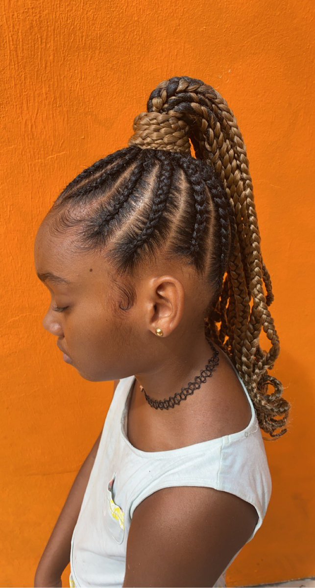 IngridBkham's tweet image. Dernière réalisation ♥️ #CornrowPonytail