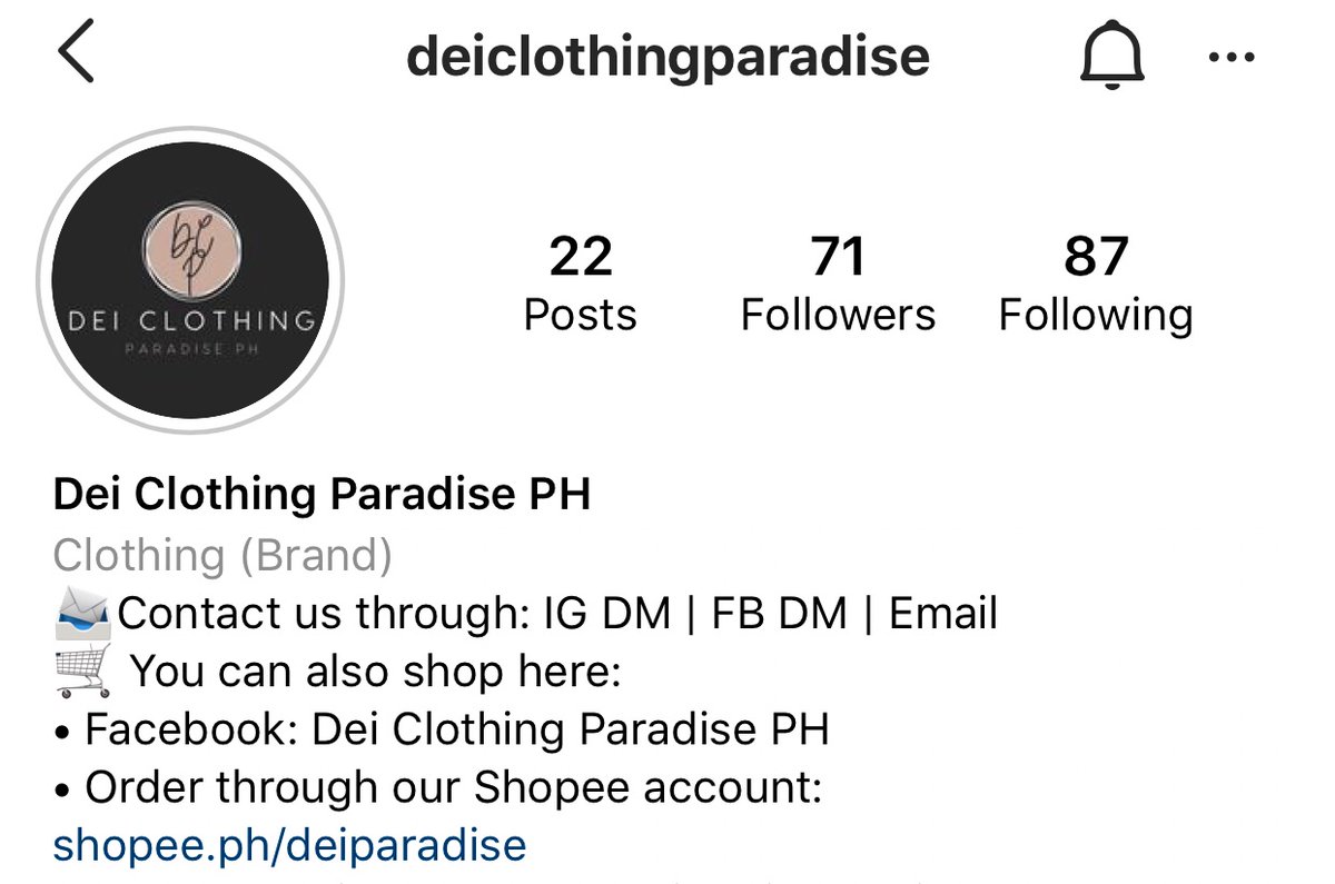 mnlghtxmchrd's tweet photo. Grabe nga yung Dei Clothing Paradise mo @maichard_x 🤩 Magpabudol na kayo and Follow nyo na rin, sobrang ganda ng mga tops 😚 Congratshumaleyshons ghurl!
#DeiClothingParadisePH #TrendyTops https://t.co/kvR4GJuA3d
