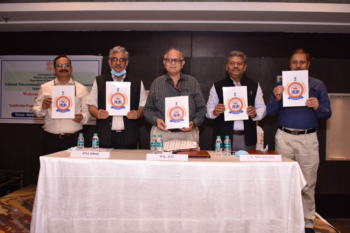 DoT_India's tweet photo. A 3 days workshop on "Leadership Program" for Senior #DoT Officers, conducted by #NTIPRIT from 26-28 July 2021, was inaugurated and the Logo of NTIPRIT was released today by Member (Service), Digital Communication Commission, DoT.
@mygovindia #Cheer4India
#oneyearofpmfmescheme https://t.co/Vlfuhkhn2K
