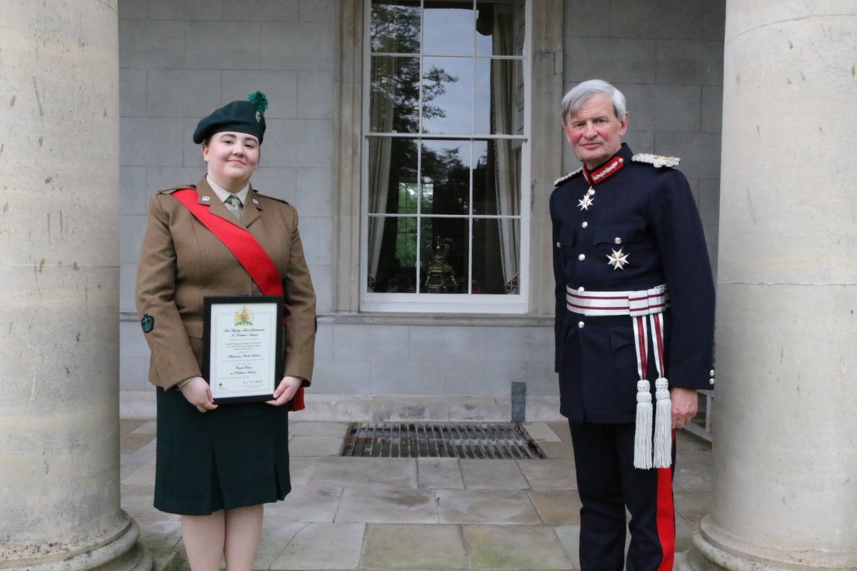 𝐋𝐨𝐫𝐝 𝐋𝐢𝐞𝐮𝐭𝐞𝐧𝐚𝐧𝐭'𝐬 𝐂𝐚𝐝𝐞𝐭 👑 🗺️ County Antrim Emma Ellison has been appointed to serve as Her Majesty’s Lord Lieutenant’s Cadet for the County of Antrim. reservesandcadetsni.org.uk/10692/honour-f… #NorthernIreland #CadetsNI ☘️