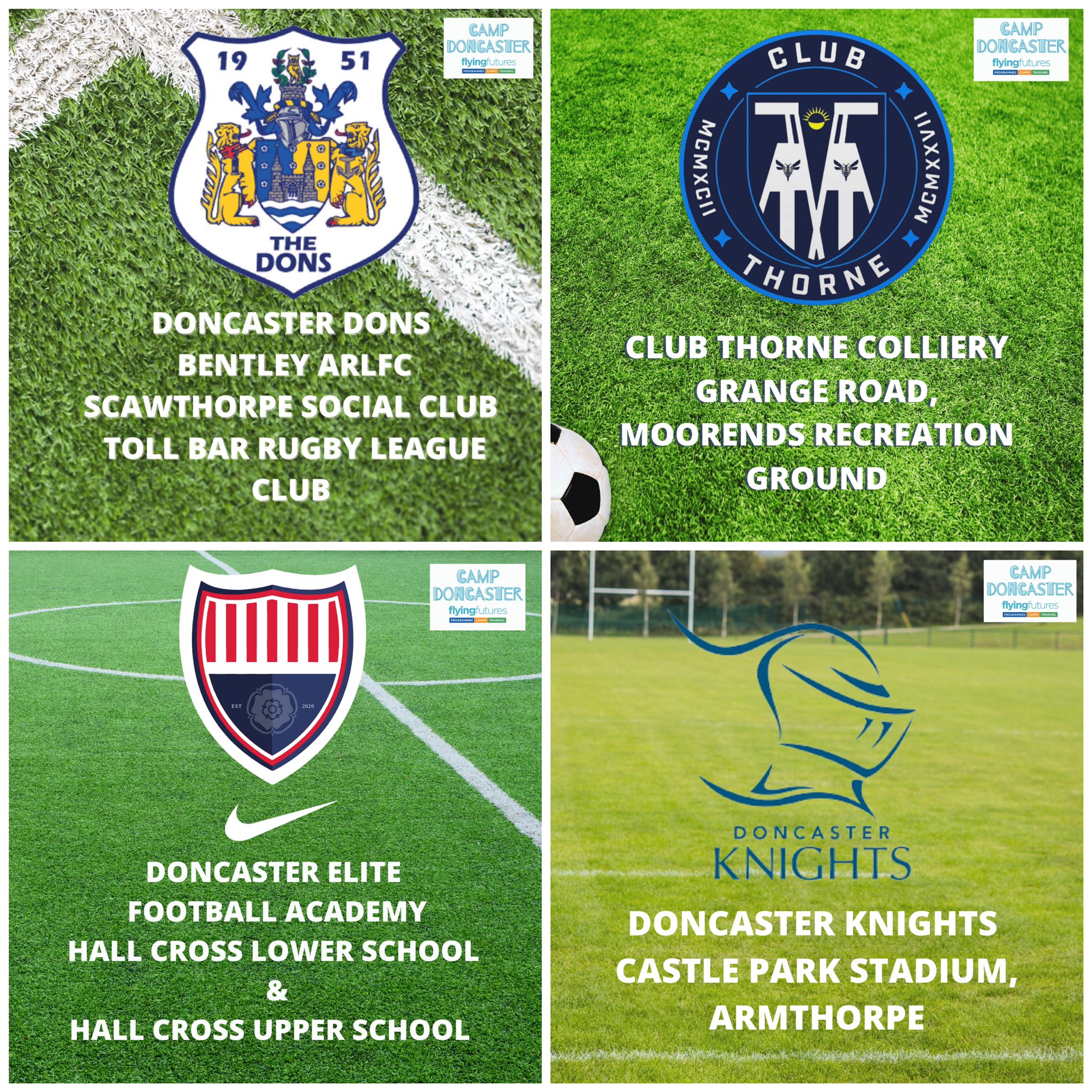 Doncaster Knights 🏉 on Twitter "Camp Doncaster at CastleParkDRFC ! Make this summer one to