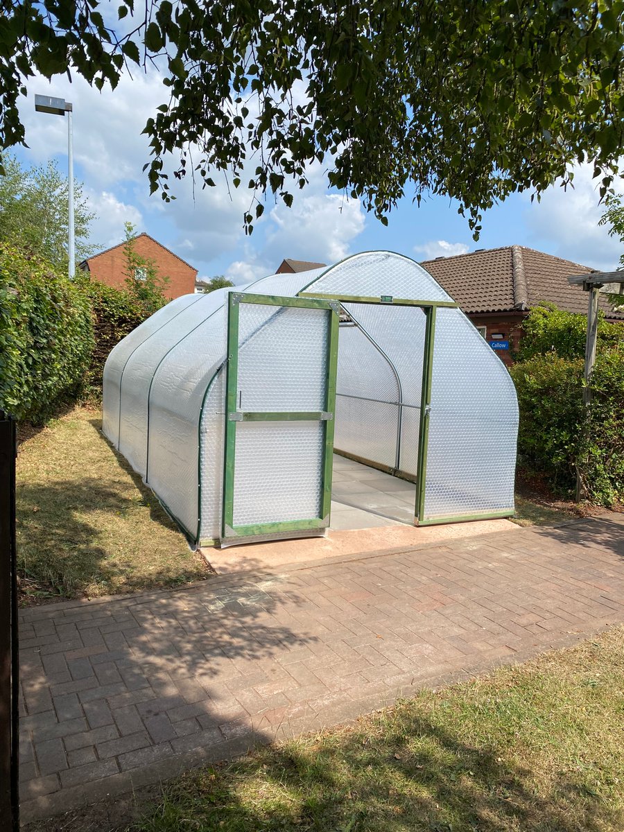 HWHCTChurchview's tweet photo. We now have a super POLY TUNNEL, to grow our own veg and plants and build on living skills for anyone who accesses Churchview! We are so grateful for all the volunteers that helped this become a reality! @ArnoldLeoni @HWHCT_NHS @HWHCTOsborneCo1   @Katyjane45 https://t.co/ysvZVDQVgN
