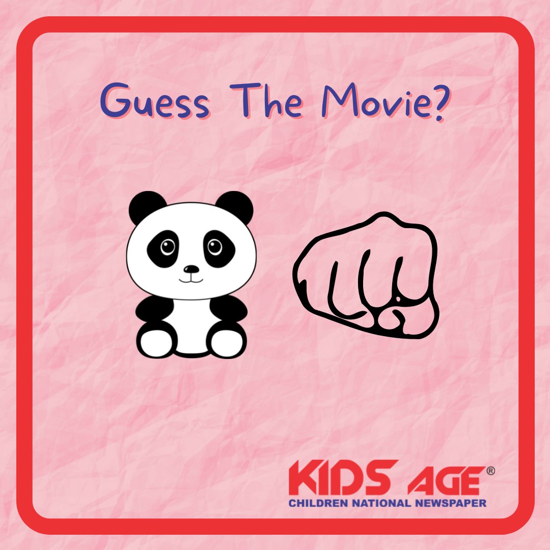 Guess the movie... It's very easy? Share it with your friends and see if they can guess it or not.

#Kids #kidsage #kidsagechildrennewspaper #movie #monday #guessthemovie #easyanswer #fun #funactivity #new #newspaper