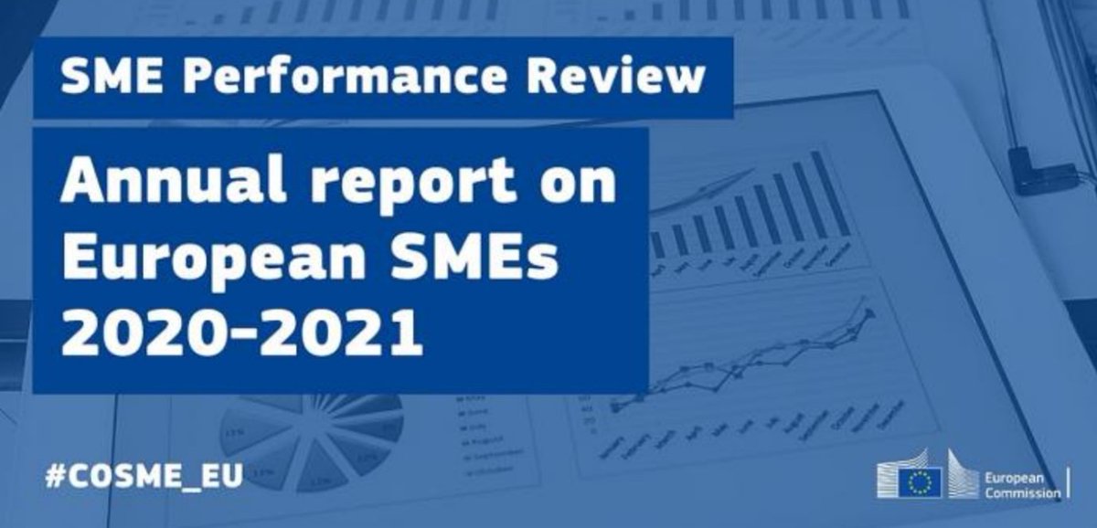 📊How good was #SMEs’ performance from 2018 to 2021❓ What's the impact of the COVID-19 pandemic on SMEs❓ How much do they contribute to the European economy❓ 🧐Find it out in the @EU_Commision's Annual Report on European SMEs 👉 bit.ly/3BpXJ8g
