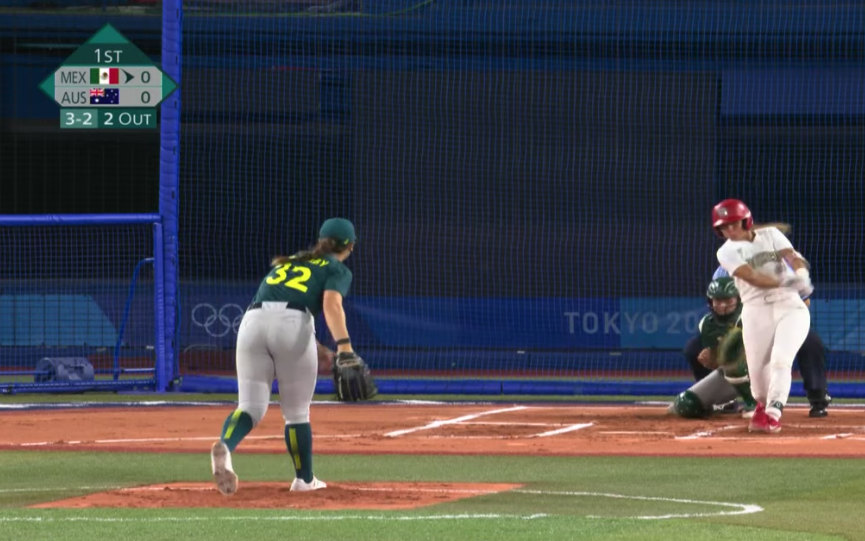 Nuevamente salta al diamante la selección mexicana de <a href="/SoftbolMX/">Fed Mex Softbol</a>. Enfrentan a Australia en su quinto partido en el torneo de los #JuegosOlimpicos #Tokio2021