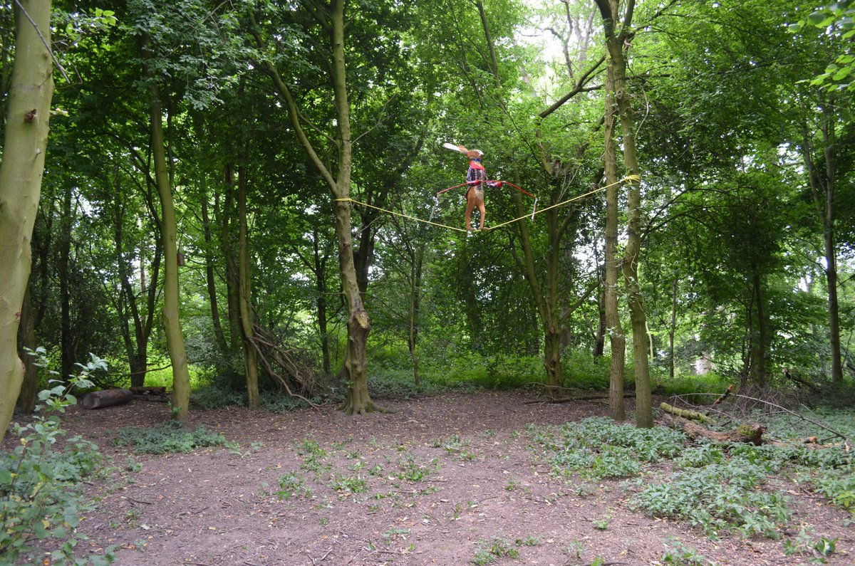 VisitELLESMERE's tweet photo. Roll up, roll up! (cue Circus Music)
The Great Valhareio is attempting to balance for the entire #summerholidays in the ✨Magical✨ Plantation Wood. A free to visit #community #art installation
#Ellesmere #Shropshire #SY12 (SY12 0PA)
#familyfun #kids #walking #cycling #staycation https://t.co/Spyw0Y6oaP