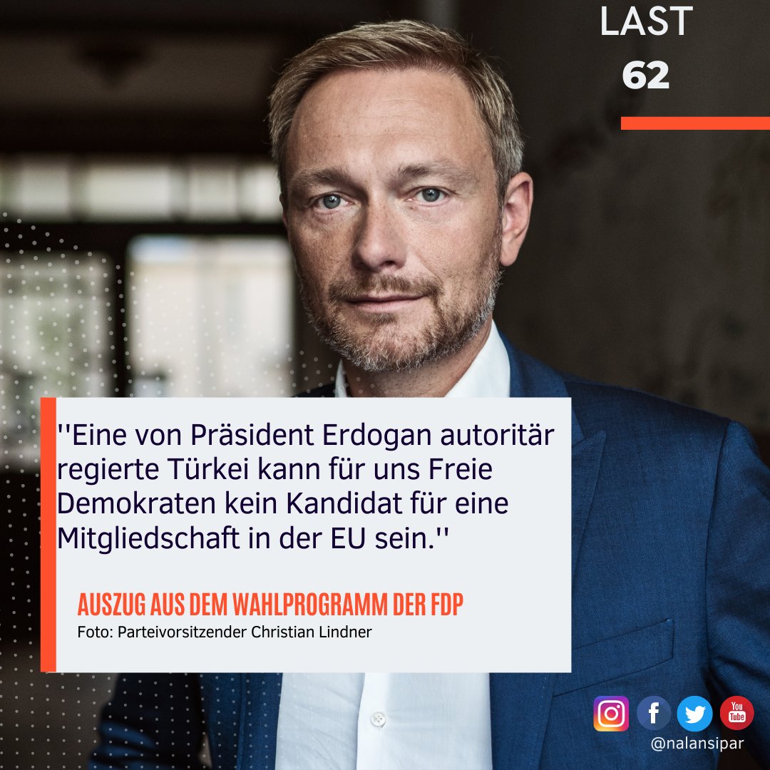 NalanSipar's tweet photo. Seçimlere son 62!
Bu hafta: Seçim programlarına göre partilerin Türkiye tutumu.
+
+
#Countdownmountdown #62 bis zur #btw21
Thema diese Woche: Was steht in den Wahlprogrammen der Parteien bzgl. der #Türkei ? https://t.co/ozulWNbUts