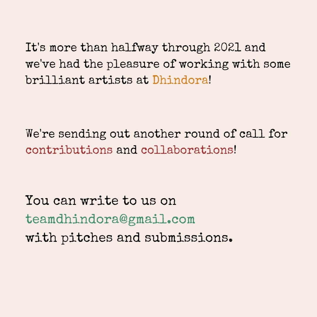 Dhindora1's tweet photo. We are looking to diversify our team! 

Drop an email to get in touch; visit our Instagram for more - https://t.co/3gqwgSpjVV

#opencall #opencallforartists #opencallforsubmissions #creativeopportunity #indianartistscommunity #womenwhocreate #womeninmedia https://t.co/ph0AEfnPav