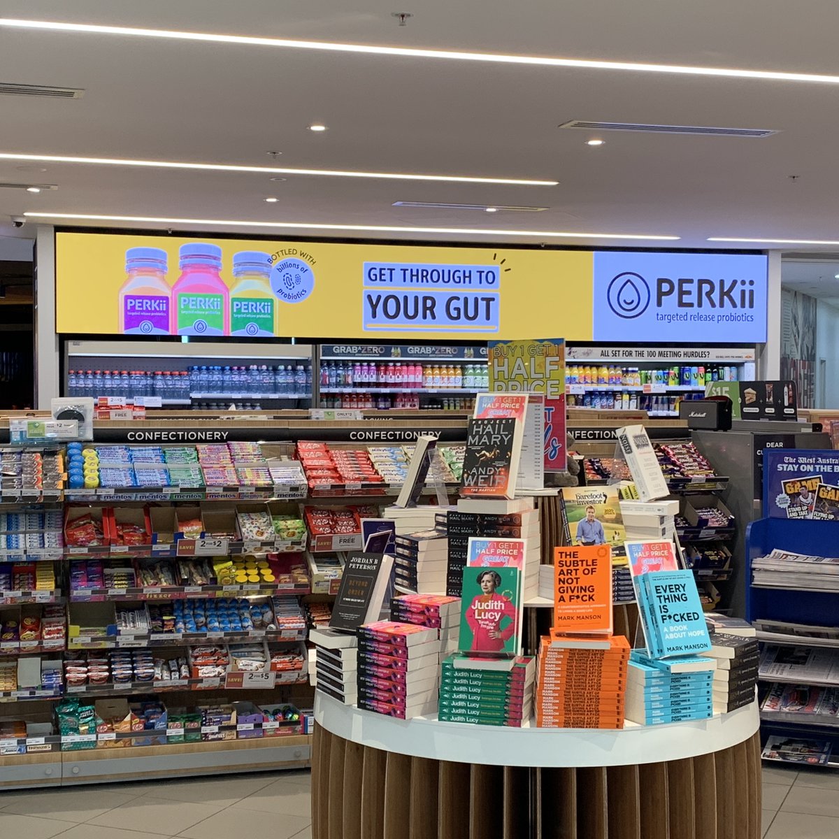 perkiiprobiotic's tweet photo. We've taken over WH Smith Perth 🙌 

Get through to your gut with PERKii Probiotic Drinks. Low in sugar, only 37 calories and bottled with billions of Targeted Release Probiotics! 

Available right now in the WH Smith fridges ❄️

#perkii #probiotics #perkiiprobiotics https://t.co/5drlOiHe3r