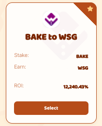 bakery_swap's tweet photo. ✅ 3 new pools in collab with @WSGToken are now LIVE!

🍩 Stake $BAKE, earn $WSG
🔮 Stake $GAT, earn $WSG
🎮 Stake $WSG / $BNB, earn $WSG

Join here: https://t.co/aAYFmNnrwN

🏆 PS: Gaming competition with $BAKE rewards on https://t.co/ygCW94Qsm2 coming tonight! https://t.co/9jBzY0AIn4