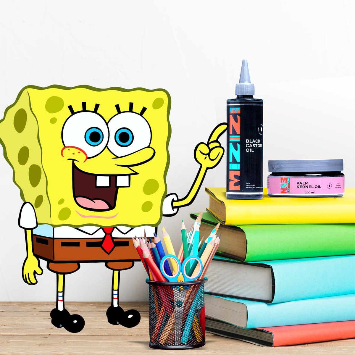 ShethNaturals's tweet photo. ¶ Excercise books ✓ 
¶ Crayons ✓ 
¶ Stationery holder ✓
¶ Black castor oil &amp; Palm kernel oil × 

What are you waiting for? 

#backtoschool 
#books 
#schoolsreopening 
#Students
#Toptotip_IAmSheth https://t.co/e06NnTEW1G