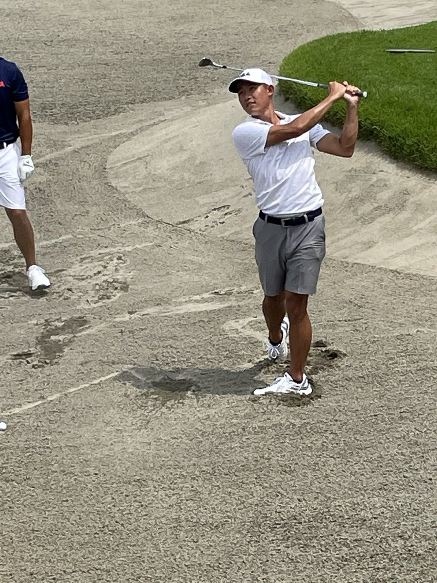 Also getting his first look at Kasumigaseki CC for @TeamUSA is @collin_morikawa who will tee it up for the first time since winning @TheOpen at the @Olympics. https://t.co/P3iIvgSwCU