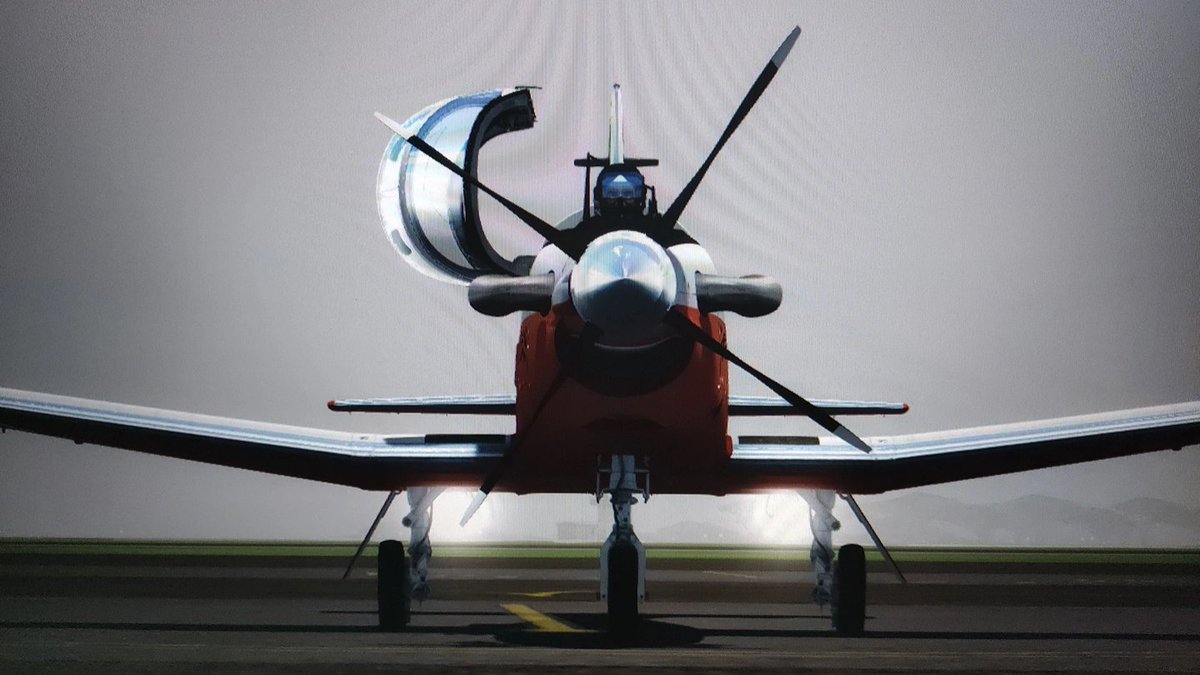 FLOANVirtual's tweet photo. #PrimaryFlightTraining ✈ Vuelo de adiestramiento de nuestra #NovenaEscuadrillaVirtual 🇪🇸 en Milton, Florida, #NASWhitingField (KNSE) 🇺🇸, con el #VT3 #RedKnights ⚔ y el avión turbohélice Raytheon Beechcraft #T6B - https://t.co/ZulMPaBmJv https://t.co/Onhd2EFXis
