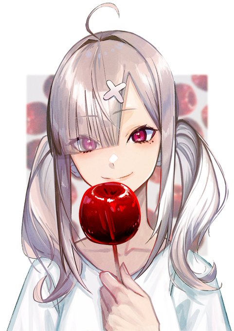 「りんご飴 閉じた口」のTwitter画像/イラスト(古い順)