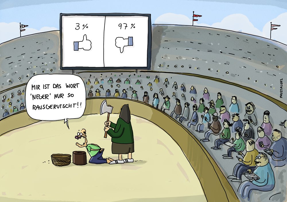 Neger Mosen Cartoon Fisten