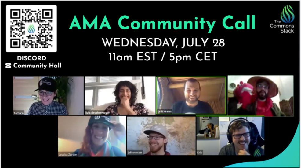 commonsstack's tweet photo. Don't miss our "Ask Me Anything" Community Call starting in 1 hour! π
β Reply to this tweet w/ your questions
βοΈ Join us on the Community Hall voice channel in Discord https://t.co/hFhtwBlVmB
Look forward to welcoming you there! π
#CommonsStack #JulyAMA https://t.co/ymhbSz4rNc