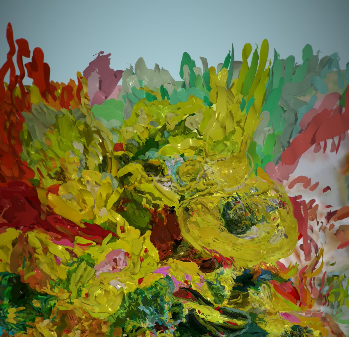 _AlisonGoodyear's tweet photo. A still from my film on show in 'Absent Authors’ #slowpainting @APTGallery London, on till 1st August. Curated by @studiofitz supported by 
@ace_national #AbsentAuthorsAPT #APTgallery #Deptford #LondonArt #ACEsupported #paint #digitalpainting  #AlisonGoodyear #vrpainting #abvr https://t.co/A7KbGR7QQT