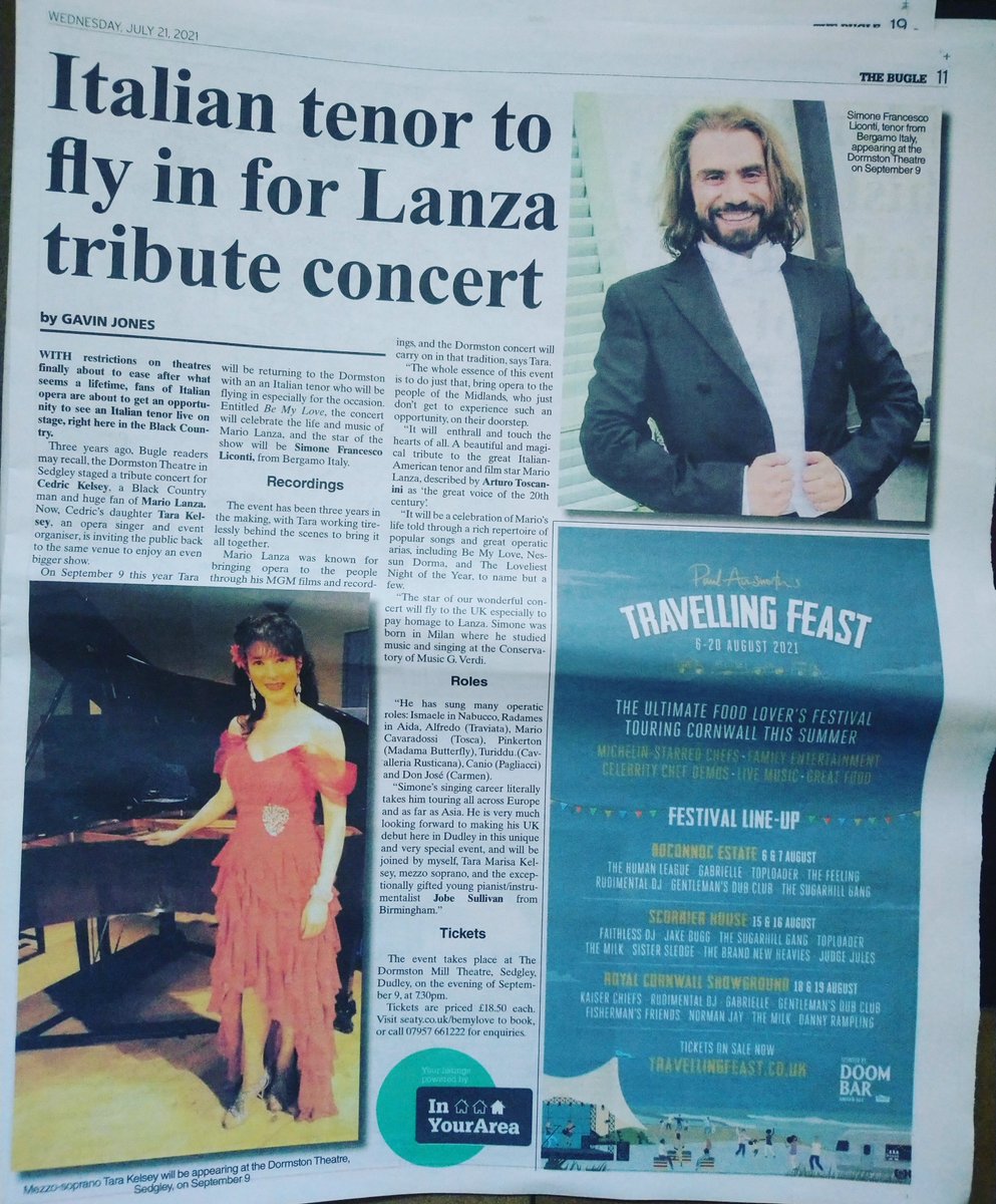 Join us for this very special event! Be My Love a tribute to Mario Lanza 9th September 2021 Dormston Mill Theatre Dudley 7.30pm for bookings seaty.co.uk/bemylove #dormstoncentre #concert #mariolanza