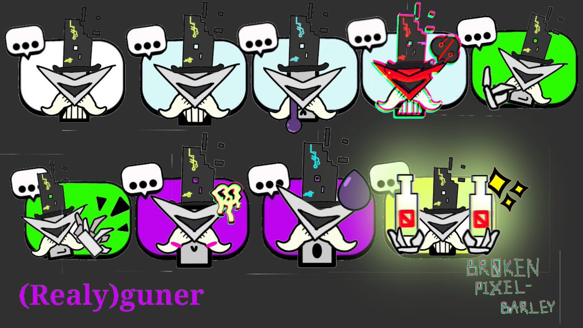guner_realy's tweet photo. Hi everyone. How are you doing? Pins on ☠️Broken pixel barley☠️. How do you like it? Skin made by @PJ21935494
Привет всем. Как дела? Булавки на ☠️битом пиксельном Барли☠️. @PJ21935494 #brawlstarsfanart #brawlfactory #BrawlerPins #brawlstarspins #BrawlStars #SummerOfDinosaurs https://t.co/SgKwi6AukY