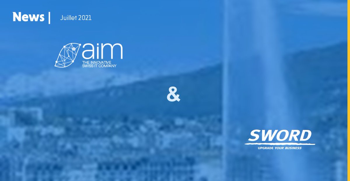 Sword_Group's tweet photo. [News] @AiMServicesIT rejoint @Sword_Group pour une nouvelle aventure !

Grâce à cette nouvelle acquisition, Sword Suisse entre dans le Top 3 des sociétés de Services IT en Suisse Romande ! 

Pour en savoir plus 👇
https://t.co/tkkx4zC2Rj https://t.co/9ovoBz8IGa