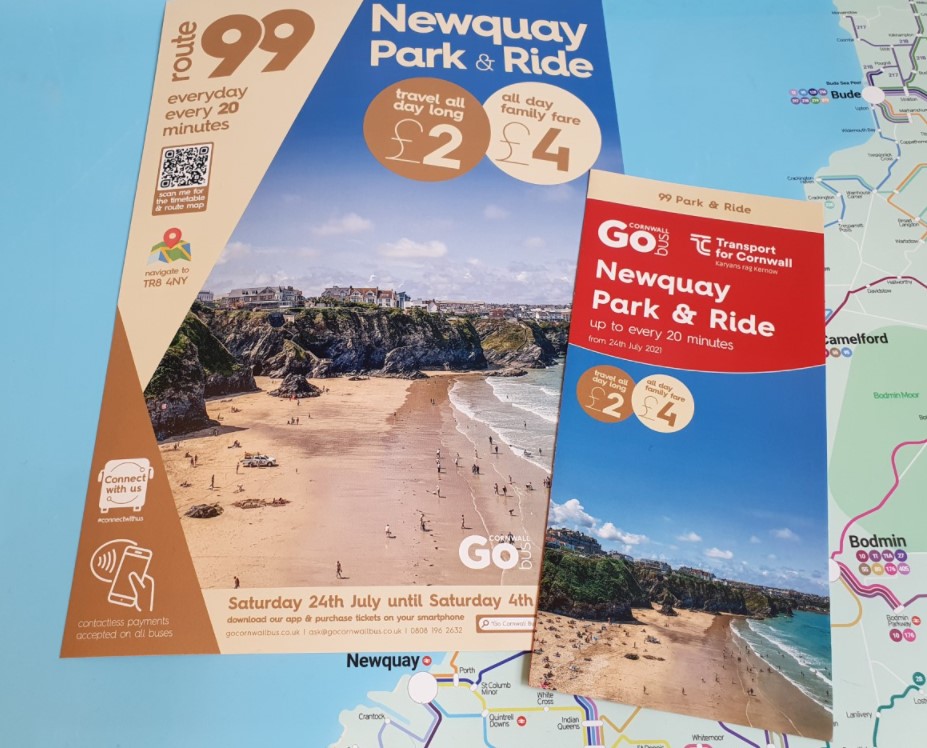 GoCornwallBuses's tweet photo. #TFC99 Newquay Park and Ride is open this morning from 0800. Park and travel from £2 for an individual £4 for a family a lot less fuss when you take a bus! We look forward to seeing you! https://t.co/oVYV1pw97N