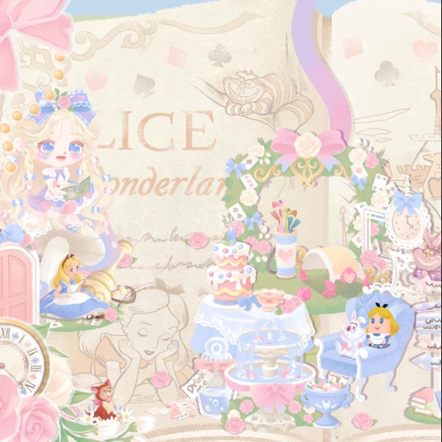 ふしぎの国のアリスみたいなティータイムのtwitterイラスト検索結果