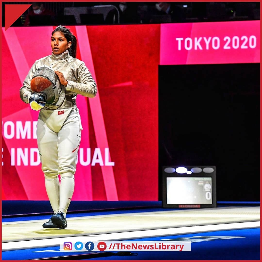 NewsLibrary78's tweet photo. Tokyo Olympic: भारतीय तलवारबाज भवानी देवी ने रचा इतिहास, ओलिंपिक में किया ड्रीम डेब्यू.

@IamBhavaniDevi #Fencing  #Bhavani #MaryKom #boxing #GoldMedal #TokyoOlympics2021 #tokyo2020olympics #tokyo2020 #Olympics #MirabaiChanu #teamindia #cheer4india #TrendingNow @NewsLibrary78 https://t.co/khS1pDhIdh