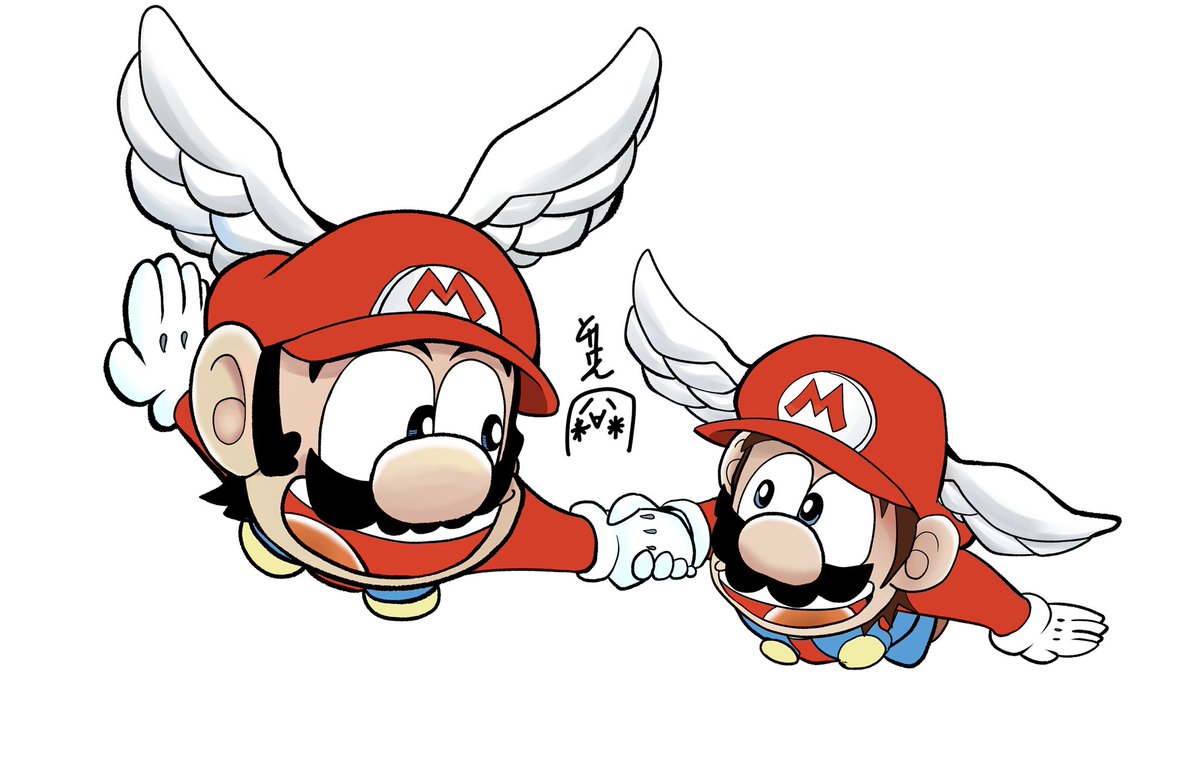 スーパーマリオくん マダオ とりけんのイラスト