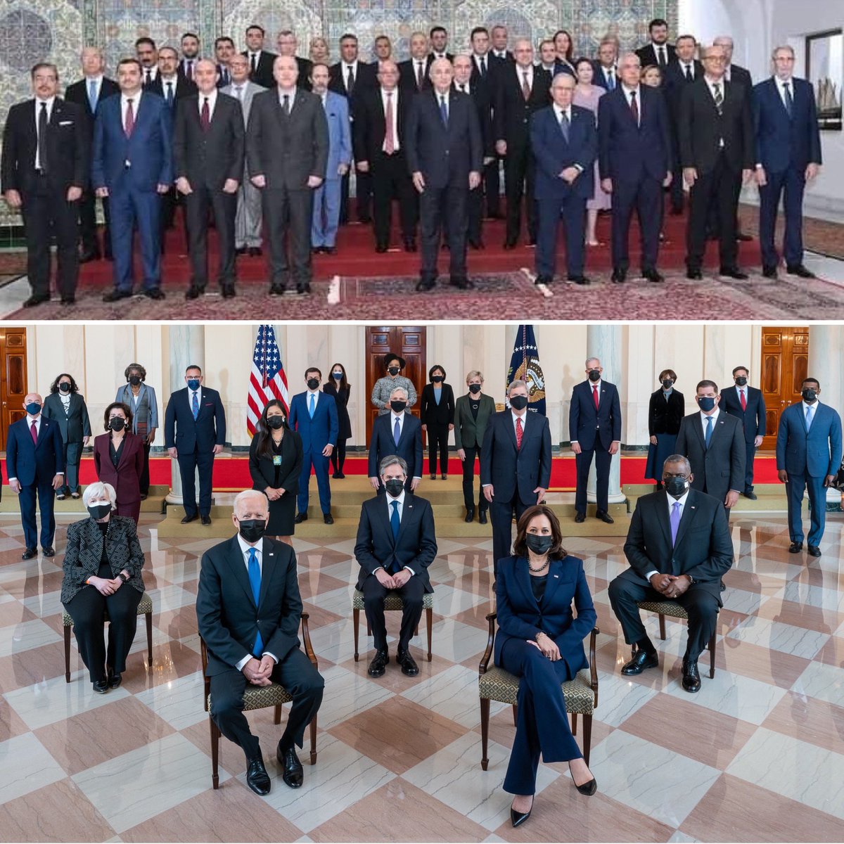 En haut, ceux qui donnent des leçons, en bas ceux qui donnent l’exemple.