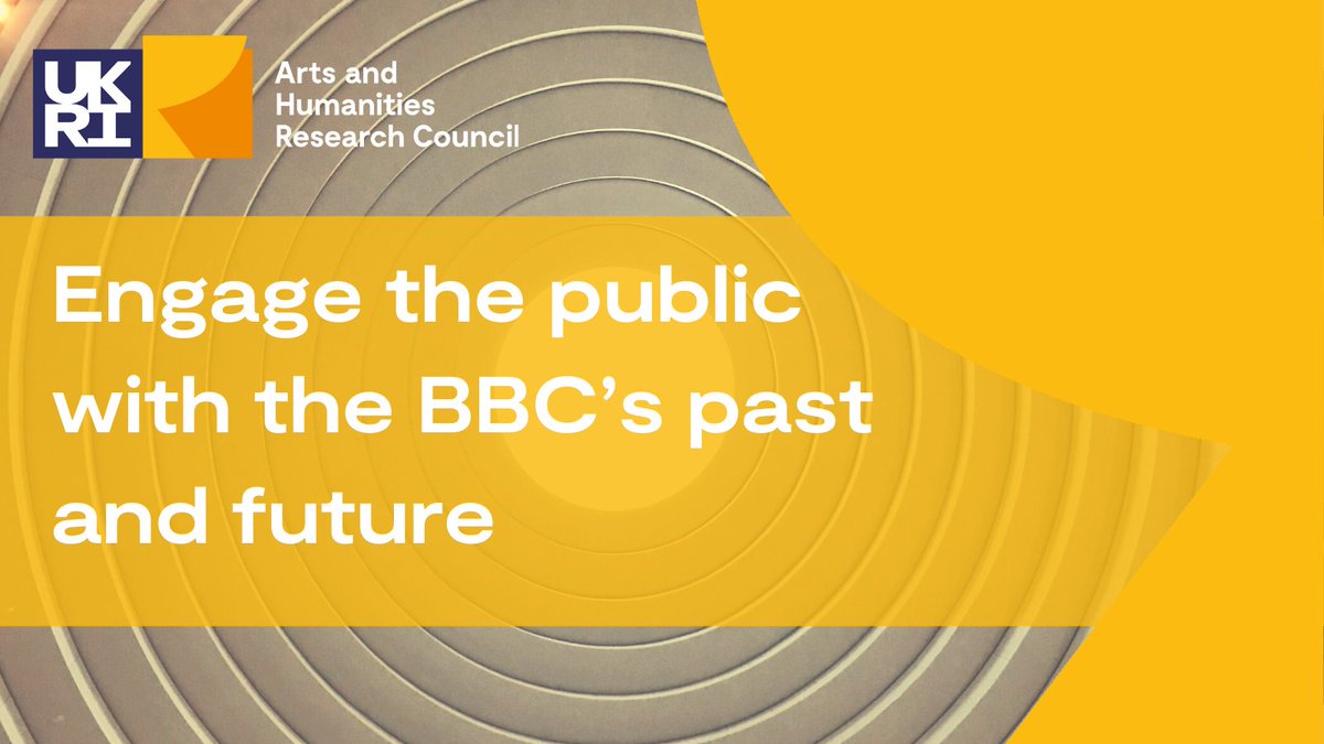 Engage the public with the @BBCNews past and future. Can you develop ways to engage the public in the context of the BBC’s centenary? We’ll fund two fellows focusing on: ▶️the history of the BBC ▶️the future of broadcast media Apply by 22 September at 4pm- orlo.uk/LkrEW