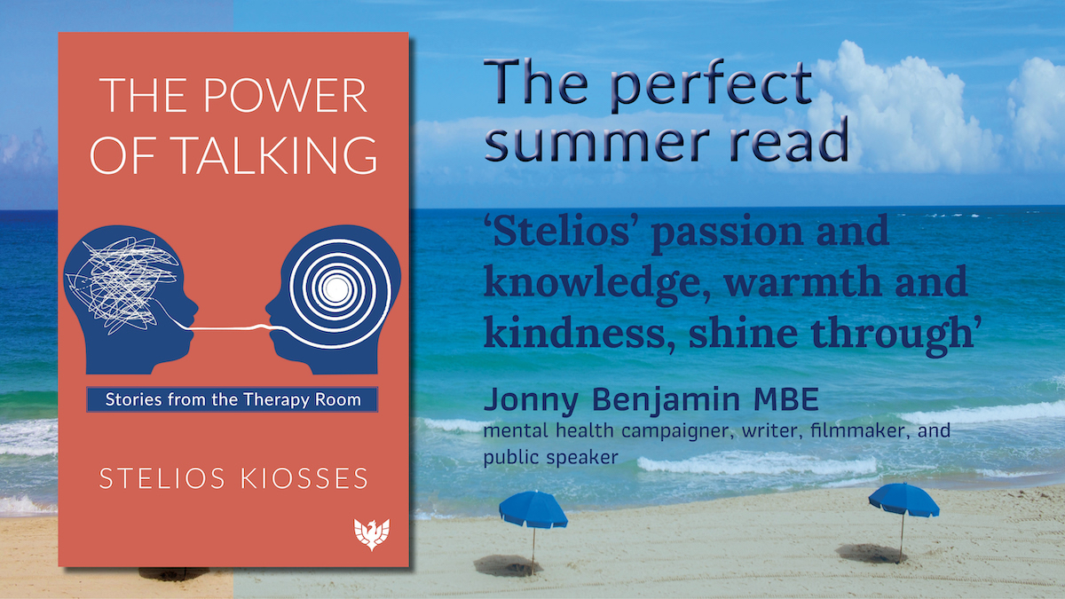 firingthemind's tweet photo. Looking for some holiday reading? Look no further! The excellent #PowerOfTalking by the wonderful @SteliosKiosses takes you into the therapy room for a series of engaging and thoughtful tales https://t.co/TIt305imjs #psychotherapy #mentalhealth #talkinghelps #holidayreading https://t.co/0kKmizChQo