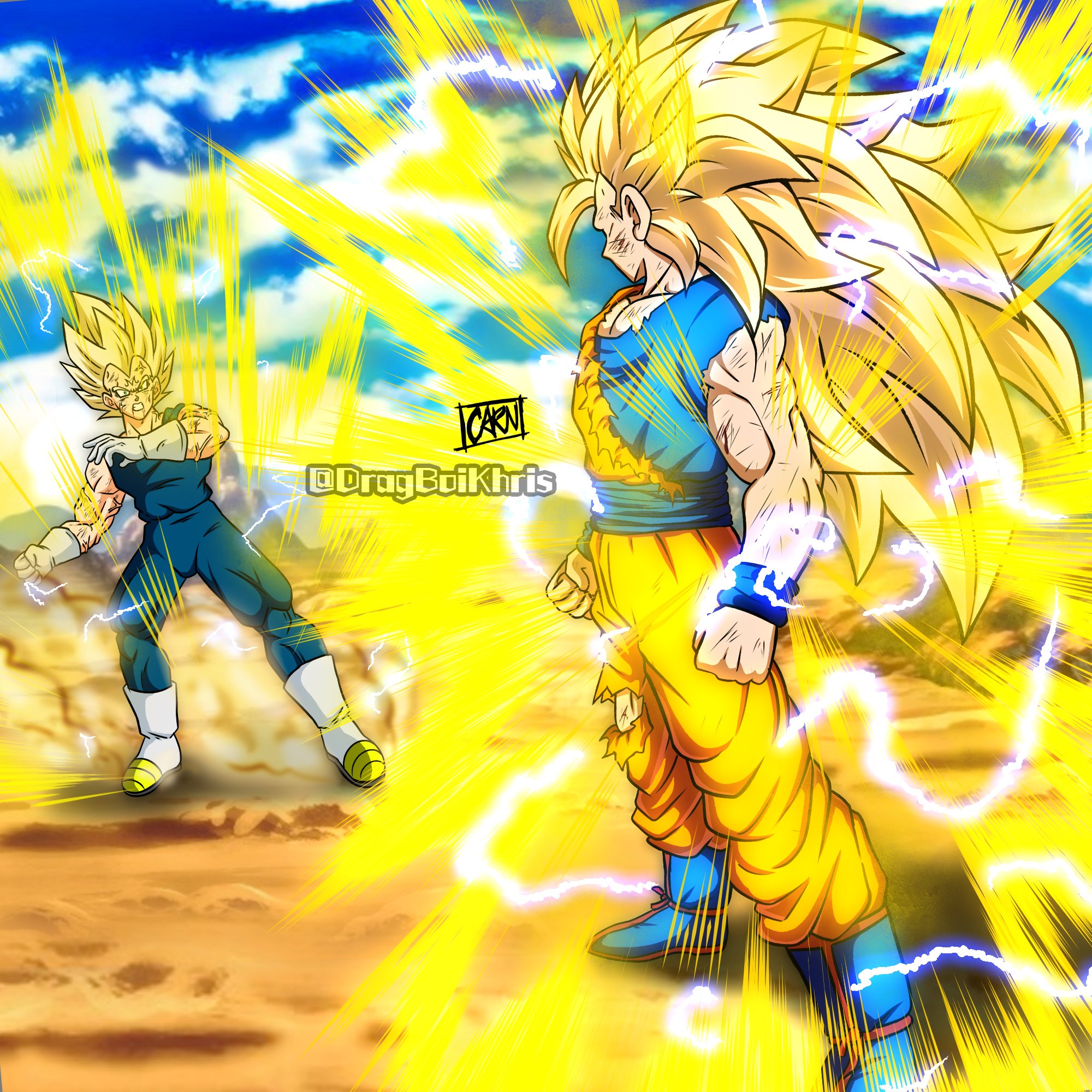 🗿 KAD THE LAD ᕕ( ᐛ )ᕗ🗿 (Commissions Closed) on X: #DragonBallZ #ssj3 # ssj2 #MajinVegeta #Goku #DRAGONBALLSUPER2022 What if Goku decided to get  serious and end the fight against Majin Vegeta  /