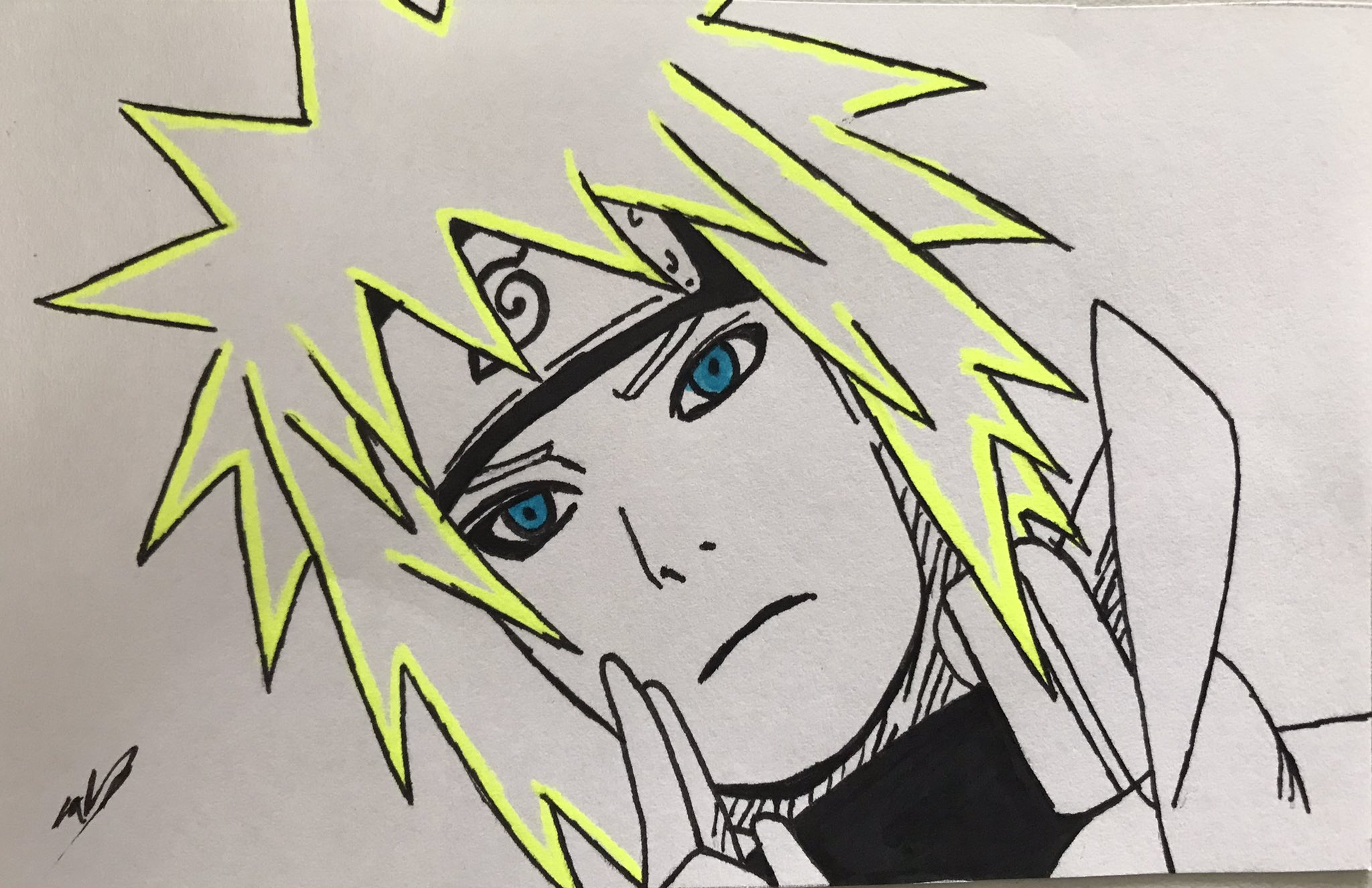 HOW TO DRAW MINATO NAMIKAZE FROM NARUTO SHIPPUDEN /// COMO