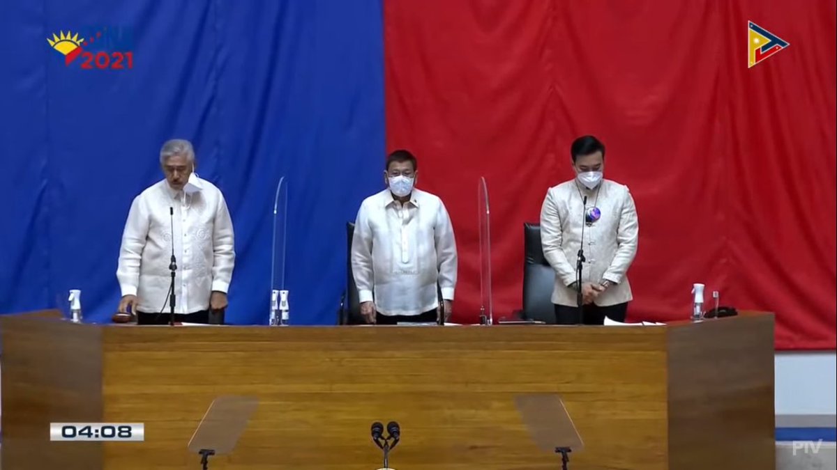 HAPPENING NOW: The last State of the Nation Address of President Rodrigo Roa Duterte at the Joint Session of the 18th Congress, taking place in the Batasang Pambansa. | via @Franciscaigaa_ #SONA2021