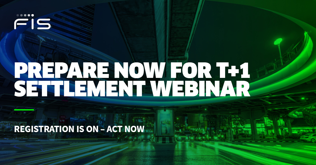 nigelgardner60's tweet image. Register for FIS’ “Prepare Now for T+1 Settlement” #ExpertRoundtable discussion, July 29, 2021, 11:00 a.m. ET at 
spr.ly/6010ye80e