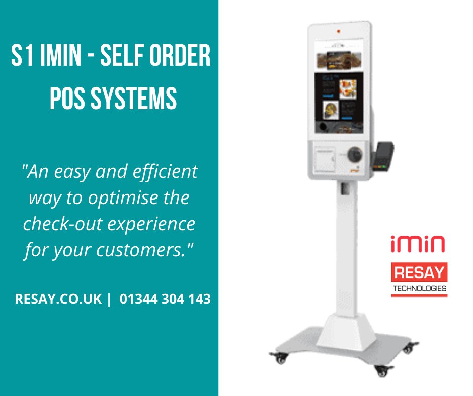 ResayTec's tweet image. The iMin S1 self-order POS is an intelligent business solution which frees your staff to attend to more pressing matters. It is an easy and efficient way to optimise the check-out experience for your customers. 

#imins1 #selforderpos #epos #epossystem