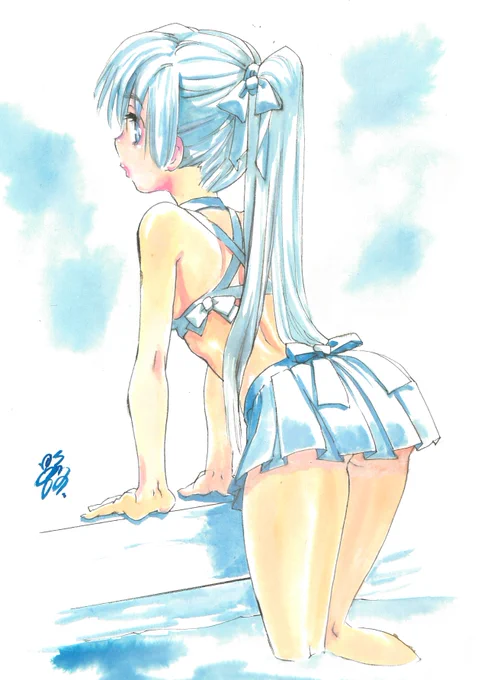 おひさに画材のお試し描き。
いろんなお試しがはいってる。 