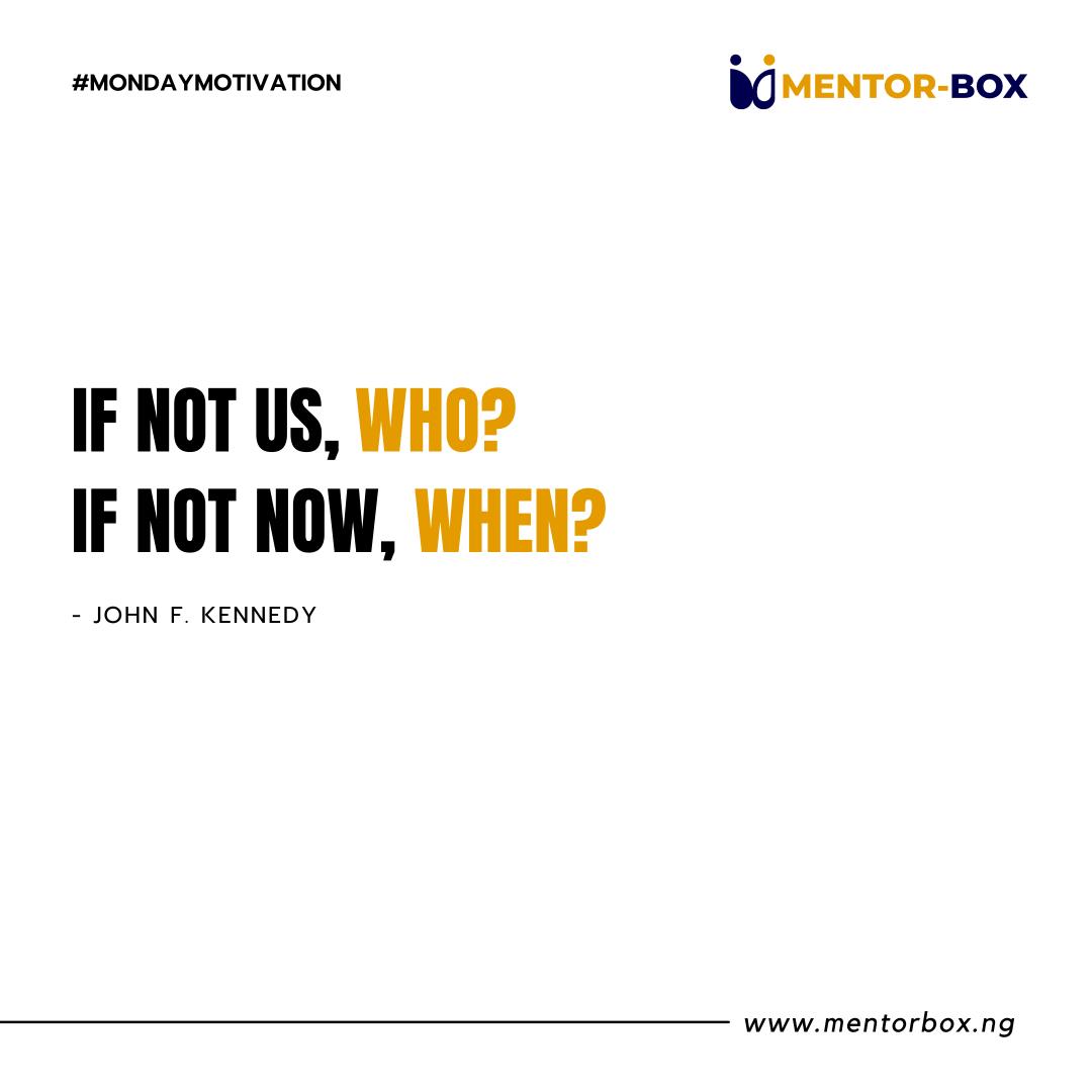 mentorboxng's tweet photo. Find who you truly are and use it to change the world.
.
.
.
#coworking #hub #startup #entrepreneur #mondaythoughts #kogi #lokoja #startuplife #MondayMorning #incubationhub #mentorbox #MondayMotivation #jobs https://t.co/tVDEksJyRL