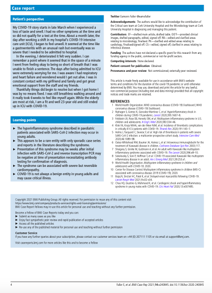 Kawasaki-like multisystem inflammatory syndrome associated with SARS-CoV-2 infection in an adult (MIS-A)

A RARE but serious complication of #COVID19

#GetVaccinated
#StaySafe   

casereports.bmj.com/content/14/7/e…