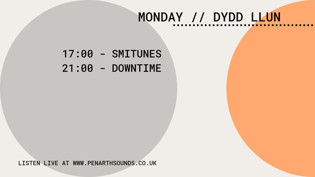 The week kicks off at penarthsounds.co.uk with Smitunes and Downtime.

#SeiniauPenarth, #LocalRadio for #Penarth